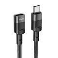 HOCO adapter OTG Typ C (mski) do Typ C (eski) 3A U107 1,2 m czarna