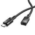 HOCO adapter OTG Typ C (mski) do Typ C (eski) 3A U107 1,2 m czarna