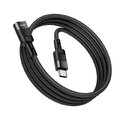 HOCO adapter OTG Typ C (mski) do Typ C (eski) 3A U107 1,2 m czarna
