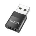 HOCO adapter OTG USB A (mski) do Typ C (eski) UA17 czarny