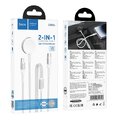 HOCO adowarka indukcyjna 2w1 Typ C do Apple Watch + kabel adowania Lightning PD QC 3A CW54 1,2 m biaa