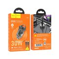 HOCO adowarka samochodowa Typ C + kabel Typ C do Lightning PD QC3.0 30W Z53 czarna