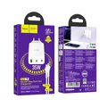 HOCO adowarka sieciowa 2 x Typ C + USB A + kabel Typ C do Lightning PD QC3.0 3A 35W N33 biaa