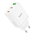 HOCO adowarka sieciowa 2 x Typ C + USB A PD QC3.0 3A 35W N33 biaa