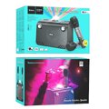 HOCO bezprzewodowy głośnik BS41 Plus + 2 bezprzewodowe mikrofony + kula DISCO czarny (+ BT, TF, USB, AUX)