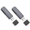 HOCO czytnik kart pamici 2w1 USB A 3.0 HB45 szary
