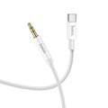 HOCO kabel AUX Jack 3,5 mm do Typ C UPA19 1 m srebrny