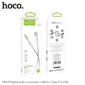 HOCO kabel AUX Jack 3,5 mm do Typ C UPA19 1 m srebrny