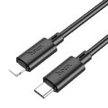 HOCO kabel Typ C do Lightning PD 2,4A 20W X88 1 m czarny