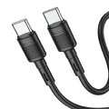 HOCO kabel Typ C do Typ C PD 3A 60W X83 1 m czarny