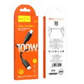 HOCO kabel Typ C do Typ C PD 6A 100W X96 1 m czarny