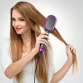 HOCO prostownica do włosów z grzebieniem z wyświetlaczem HP44 czerwony róż