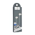 HOCO zestaw słuchawkowy / słuchawki dokanałowe jack 3,5mm z mikrofonem M14 białe
