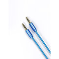 Kabel audio mini-jack 3,5mm / 1 metr / Niebieski