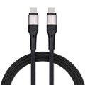 Kabel Blue Star z oplotem ze zczem USB C do USB C 3A 60W 2m