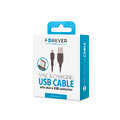 Forever kabel USB - microUSB 1,0 m 1A czarny