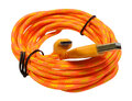 Kabel micro USB, oplot nylonowy 3M - pomarańczowy z wzorami żółtymi