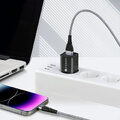 Kabel pleciony USB - Lightning / iPhone everActive CBB-1IG - szybkie ładowanie - 1m szary