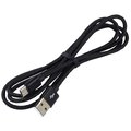 Kabel przewód pleciony USB - USB-C / Typ-C everActive CBB-1.2CB 120cm z obsługą szybkiego ładowania do 3A czarny
