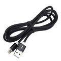 Kabel przewód silikonowy USB - Lightning iPhone everActive CBS-1.5IB 150cm z obsługą szybkiego ładowania do 2,4A czarny