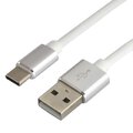 Kabel przewód silikonowy USB - USB-C / Typ-C everActive CBS-1CW 100cm z obsługą szybkiego ładowania do 3A biały