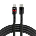 Kabel przewód USB-C - Apple Lightning RGB LED 100cm everActive CBB-1CIR do szybkiego ładowania Power Delivery 27W