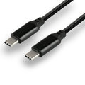 Kabel pleciony USB-C everActive CBB-1PD5 Power Delivery - szybkie ładowanie - 1m czarny