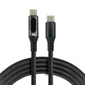 Kabel przewód USB-C PD LCD 200cm everActive CBB-2PDL Power Delivery 2.0 z obsługą szybkiego ładowania 3A/20V 60W