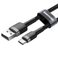 Baseus kabel Cafule USB - USB-C 2,0 m 2A szaro-czarny