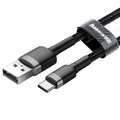 Kabel przewód USB - USB-C / Typ-C 300cm Baseus Cafule CATKLF-UG1 Quick Charge 2A z obsługą szybkiego ładowania