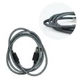Metalowy kabel USB Apple Lightning 8pin do iPhone 5 / 5S / 6 / 6 PLUS czarny