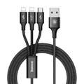 Kabel USB BASEUS Rapid  3w1 czarny