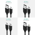 Kabel USB - micro USB RAVPower RP-CB016 - 0,9 m, biały