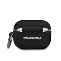 Karl Lagerfeld etui do Airpods Pro KLACAPSILGLBK czarne Silicone Iconic