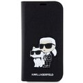 Karl Lagerfeld etui do iPhone 14 Pro Max 6,7" KLBKP14XSANKCPK czarne Saffiano Karl & Choupette