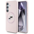KARL LAGERFELD futerał do SAMSUNG S25 KLHMS25SSKCHTCP (Magnetic Silicone Double Heads) różowy