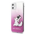 Karl Lagerfeld iPhone 11 KLHCN61CFNRCPI różowy hard case Choupette Fun