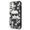 Karl Lagerfeld iPhone 11 KLHCN61FLFBBK czarny hard case Flower Iconic Karl