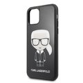 Karl Lagerfeld iPhone 11 Pro KLHCN58DLFKBK czarny hard case Iconic Karl Glitter