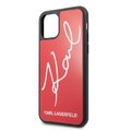 Karl Lagerfeld nakładka do iPhone 11 Pro KLHCN58DLKSRE czerwony hard case Signature Glitter