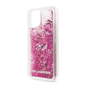 Karl Lagerfeld nakładka do iPhone 11 Pro KLHCN58ROPI różowo-złoty hard case Glitter