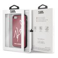 Karl Lagerfeld nakładka do iPhone 7 / 8 KLHCI8DLKSRE czerwone hard case Signature Glitter