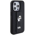 Karl Lagerfeld nakładka do iPhone 13 Pro Max 6,7" KLHCP13XGSAKCPK HC GRIPSTAND SAFFIANO KC PINS czarna