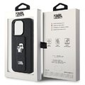 Karl Lagerfeld nakładka do iPhone 13 Pro Max 6,7" KLHCP13XGSAKCPK HC GRIPSTAND SAFFIANO KC PINS czarna