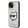 Karl Lagerfeld nakładka do iPhone 14 Plus 6,7" KLHCP14MG2CPS srebrna hardcase Glitter Choupette Patch