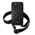 Karl Lagerfeld nakładka do iPhone 14 Plus 6,7" KLHCP14MSTMMK czarna hardcase Monogram Plaque Logo Strap