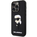 Karl Lagerfeld nakładka do iPhone 14 Pro 6,1" KLHCP14L3DRKINK czarne hardcase Rubber Ikonik 3D