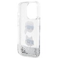 Karl Lagerfeld nakładka do iPhone 14 Pro 6,1" KLHCP14LLDHKCNS biała HC Liquid Glitter KC