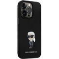 Karl Lagerfeld nakładka do iPhone 14 Pro 6,1" KLHCP14LSMHKNPK czarna HC Silicone Ikonik Metal Pin