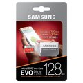 Karta pamięci Samsung EVO PLUS microSDXC 128GB UHS-I U3 class 10 + adapter do SD + opakowanie na SD i MicroSD